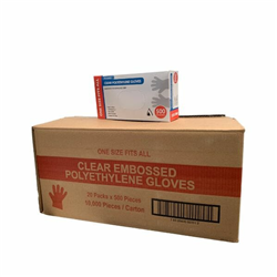 Clear Polyethylene Food Handling Gloves - Carton