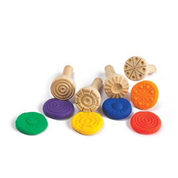 Wooden Dough Stampers Set of 4