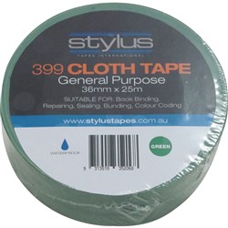 Stylus 399 Cloth Tape 36mmx25m Green  