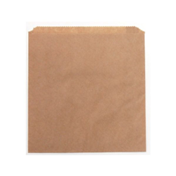 Paper Bag Hotchip Greaseproof Lined Brown 150x140mm Pk500