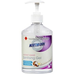 Northfork Hand Sanitising Gel Coconut and Vanilla Fragrance 500ml 