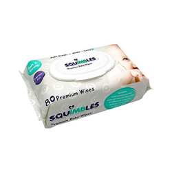 Squimbles Premium Baby Wipes 80 Wipes Ctn 12