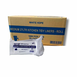 Garbage Bin Liners 27 Ltr 50 Roll x 20 Rolls