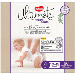 Huggies Ultimate Nappy Pants Size 4 Jumbo 56 Carton