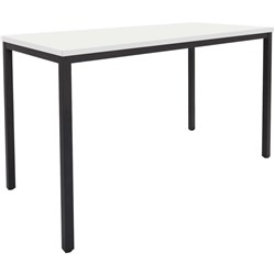 Rapidline Drafting Height Table 1800W x 900D x 900mmH White Top Black Frame 