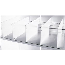 Rapidline Go Steel Tambour Accessory Shelf Divider Pack Of 5 White