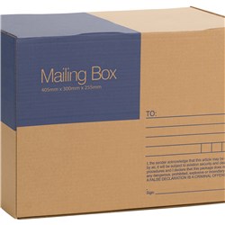 Cumberland Mailing Box 405mm x 300mm x 255mm Brown 