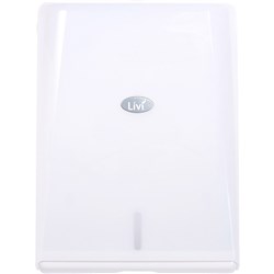 Livi Interleave Hand Towel Dispenser White 