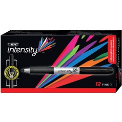 Bic Intensity Permanent Marker Fine Black  Box 12