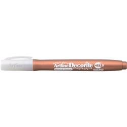 Artline Decorite Metallic Marker Chisel 3.0mm Bronze Box Of 12