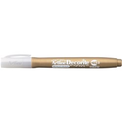 Artline Decorite Metallic Marker Chisel 3.0mm Gold Box Of 12