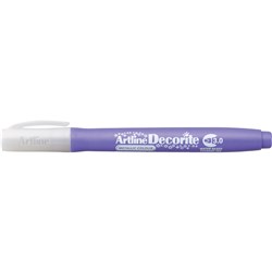 Artline Decorite Metallic Marker Chisel 3.0mm Purple Box Of 12