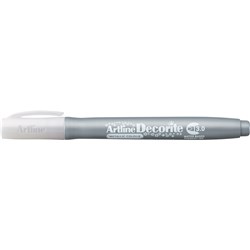 Artline Decorite Metallic Marker Chisel 3.0mm Silver Box Of 12