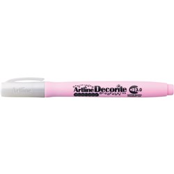 Artline Decorite Pastel Markers Chisel 3.0mm Pink Box Of 12