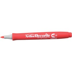 Artline Decorite Standard Markers Bullet 1.0mm Red Box Of 12