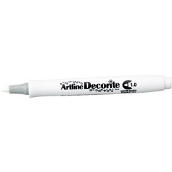 Artline Decorite Standard Markers Bullet 1.0mm White Box Of 12