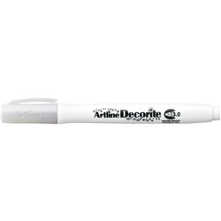 Artline Decorite Standard Markers Chisel 3.0mm White Box Of 12