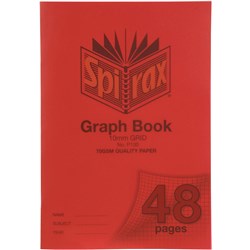 Spirax P130 Graph Book Poly Cover A4 48 Page 10mm Grid 