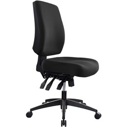 Buro Tidal Mid Back Office Chair No Arms Black Fabric Seat and Back