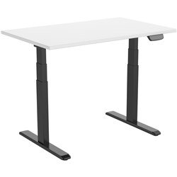 Ergovida Electric  Sit-Stand Desk 1500W x 750D x 620-1280mmH White/Black