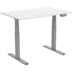 Ergovida Electric  Sit-Stand Desk 1800W x 750D x 620-1280mmH White/Grey