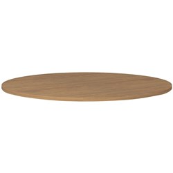 OM Premier Round Meeting Table Top Only 900 Diameter x 25mmH Regal Walnut