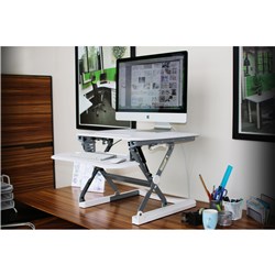 Sylex Arise Deskalator Sit-Stand Riser 890W x 590D x 150-500mmH White