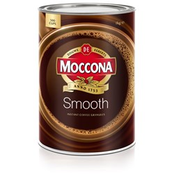 Moccona Smooth Instant Coffee Granules 1kg Can 