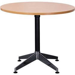 Rapidline Typhoon Round  Meeting Table 900D x 730mmH Beech Top Black Base