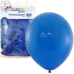 Alpen Occasions Balloons 30cm Dark Blue Pack Of 100 