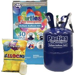 Alpen Occasions Helium Balloon Kit Gas Tank 30 Balloons And Ribbon