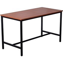 Rapidline High Bar Table 1800W x 900D x 1050mmH Cherry Top Black Frame