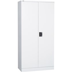 Rapidline Go Swing Door Steel Cupboard 910W x 450D x 2000mmH White