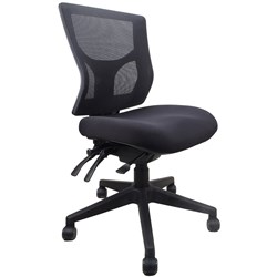 Rapidline Milan Operator Chair Mesh Back Black 