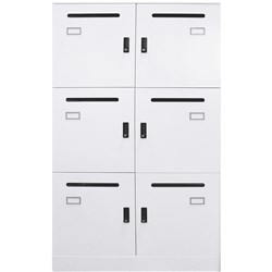 Rapidline Go Office Locker 2 Door Bank Of 2 800W x 486 x 1375mmH White China 