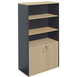 Rapidline Rapid Worker  Lockable Wall Unit 900W x 450D x 1800mmH Oak And Ironstone