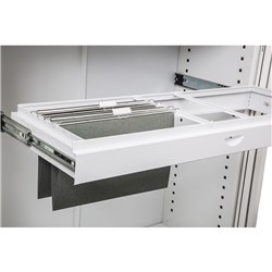 Rapidline Go Steel Tambour Accessory Roll Out File Frame 695W x 360D x 95mmH White