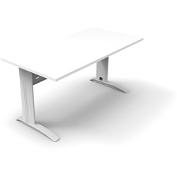 Rapidline Deluxe Rapid Span Straight Desk 1800W x 750D x 730mmH Natural White/White