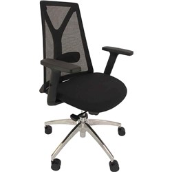 K2 NTR Anchor Executive Chair Mesh Back with Arms Stylish Black Frame