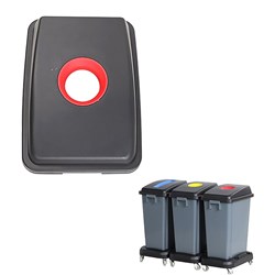 Compass Lid for 60 Litres Recycling Bin Red