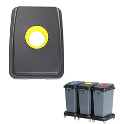 Compass Lid for 60 Litres Recycling Bin Yellow