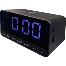 Nero V3 Pro Alarm Clock And Bluetooth Speaker Black