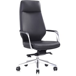 K2 EP Brighton Executive Chair High Back Black Leather 