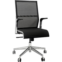 K2 EP Retro Executive Chair Medium Back Black Mesh 