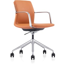 K2 EP Grange Executive Chair Medium Back Orange Leather 