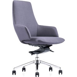 K2 EP Newport Executive Chair Medium Back Black PU 