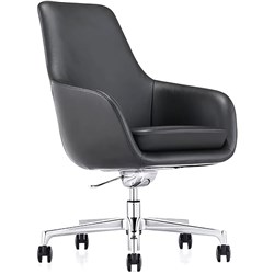 K2 NTS Avalon Executive Chair Medium Back Black PU 