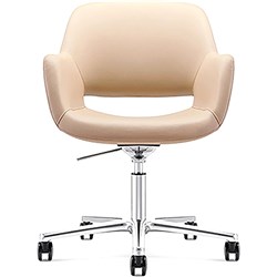 K2 NTS Marino Executive Chair Medium Back Beige PU 