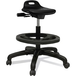 K2 NTR Randwick Sit Stand Industrial Stool Black