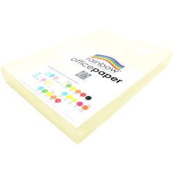 Rainbow Office Copy Paper A3 80gsm Ivory Ream of 500 